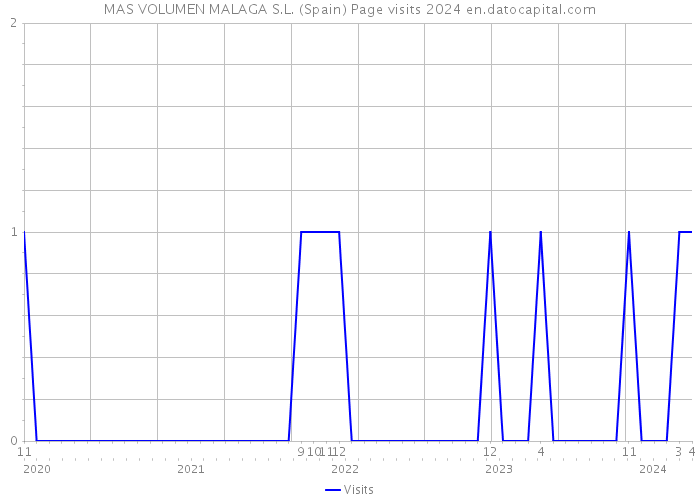 MAS VOLUMEN MALAGA S.L. (Spain) Page visits 2024 
