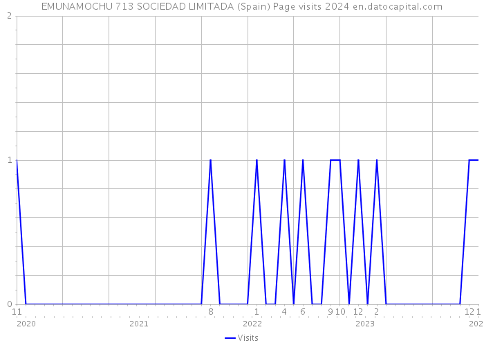 EMUNAMOCHU 713 SOCIEDAD LIMITADA (Spain) Page visits 2024 