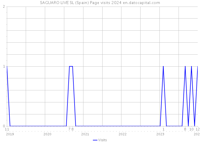 SAGUARO LIVE SL (Spain) Page visits 2024 