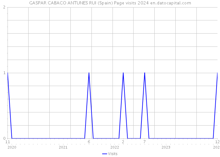 GASPAR CABACO ANTUNES RUI (Spain) Page visits 2024 