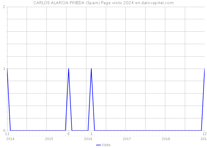 CARLOS ALARCIA PINEDA (Spain) Page visits 2024 