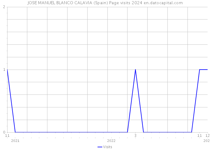 JOSE MANUEL BLANCO CALAVIA (Spain) Page visits 2024 