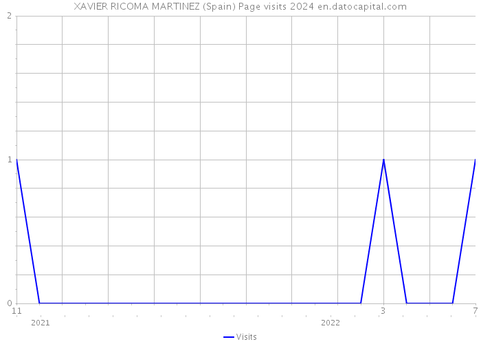 XAVIER RICOMA MARTINEZ (Spain) Page visits 2024 