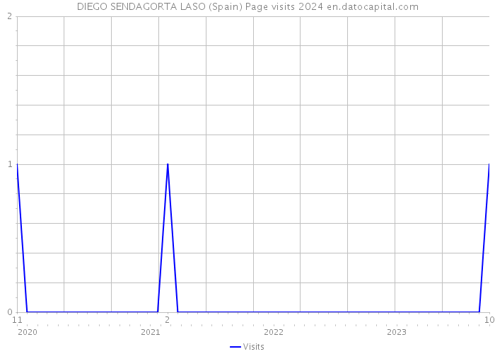 DIEGO SENDAGORTA LASO (Spain) Page visits 2024 