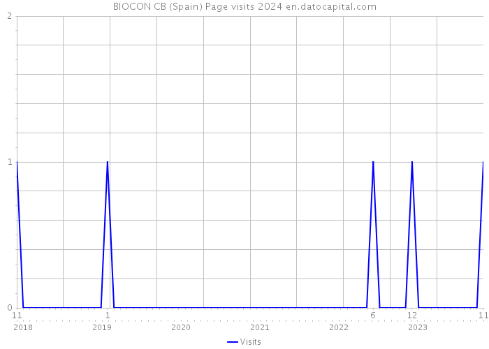 BIOCON CB (Spain) Page visits 2024 