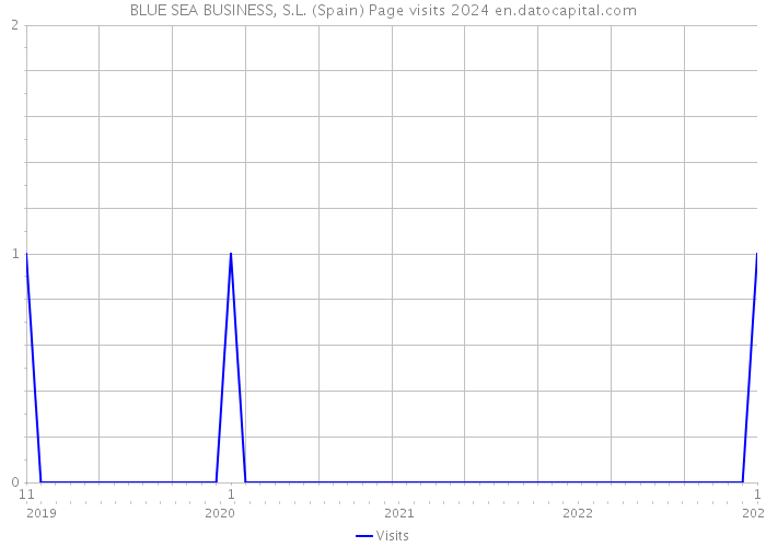 BLUE SEA BUSINESS, S.L. (Spain) Page visits 2024 