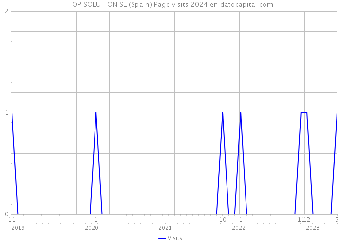 TOP SOLUTION SL (Spain) Page visits 2024 