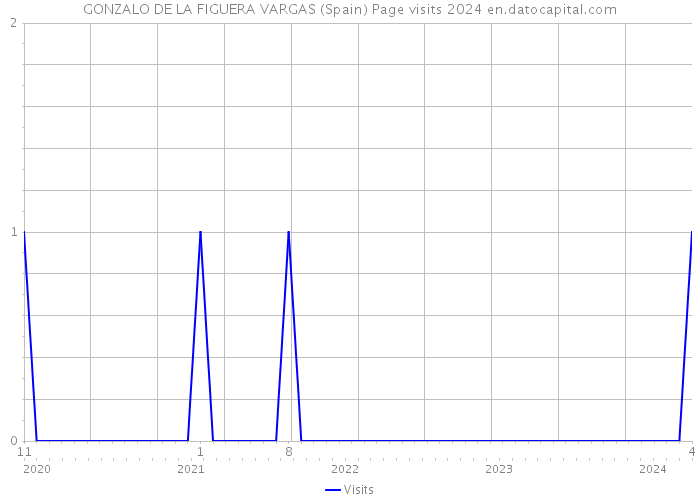GONZALO DE LA FIGUERA VARGAS (Spain) Page visits 2024 