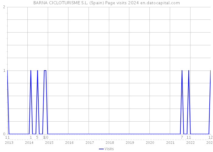 BARNA CICLOTURISME S.L. (Spain) Page visits 2024 