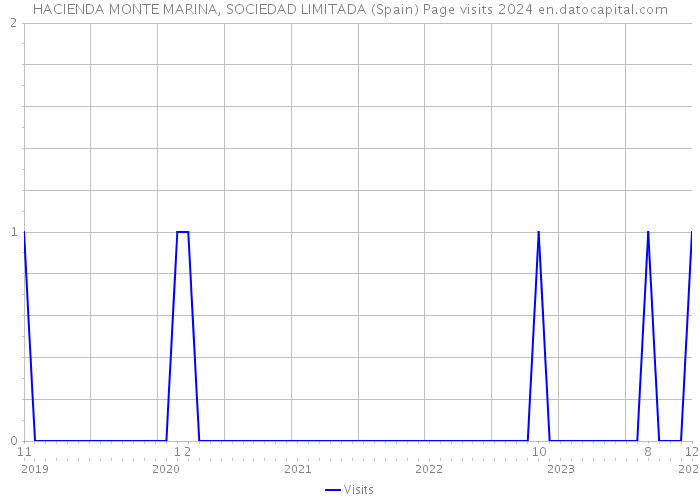 HACIENDA MONTE MARINA, SOCIEDAD LIMITADA (Spain) Page visits 2024 