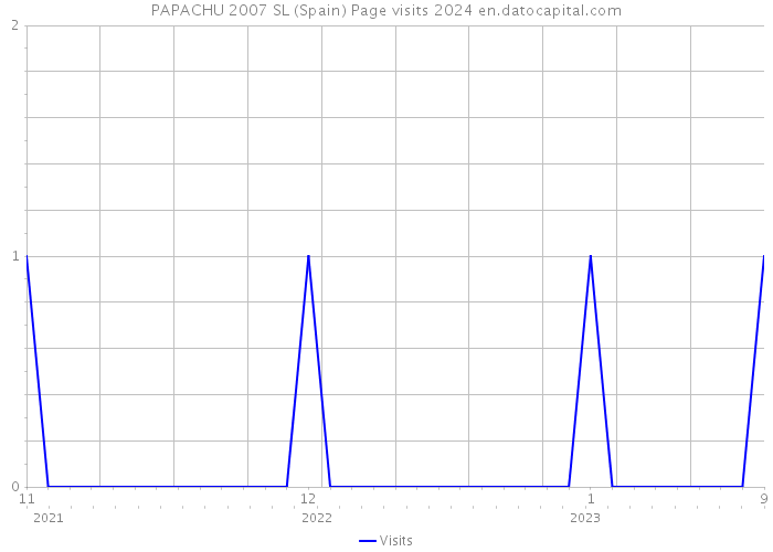 PAPACHU 2007 SL (Spain) Page visits 2024 
