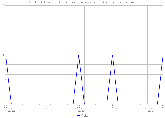 GRUPO GAVA 2050 S.L (Spain) Page visits 2024 