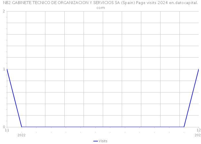 NB2 GABINETE TECNICO DE ORGANIZACION Y SERVICIOS SA (Spain) Page visits 2024 