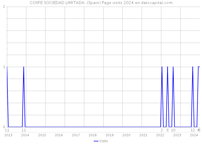 COSFE SOCIEDAD LIMITADA. (Spain) Page visits 2024 