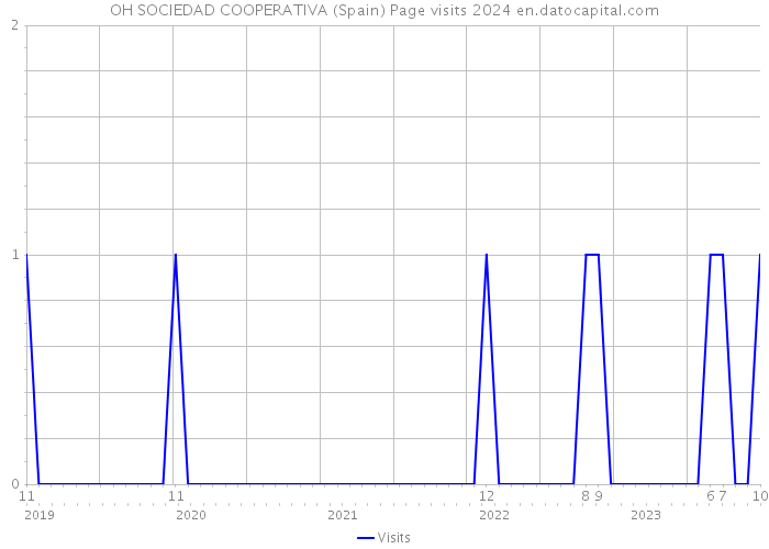 OH SOCIEDAD COOPERATIVA (Spain) Page visits 2024 