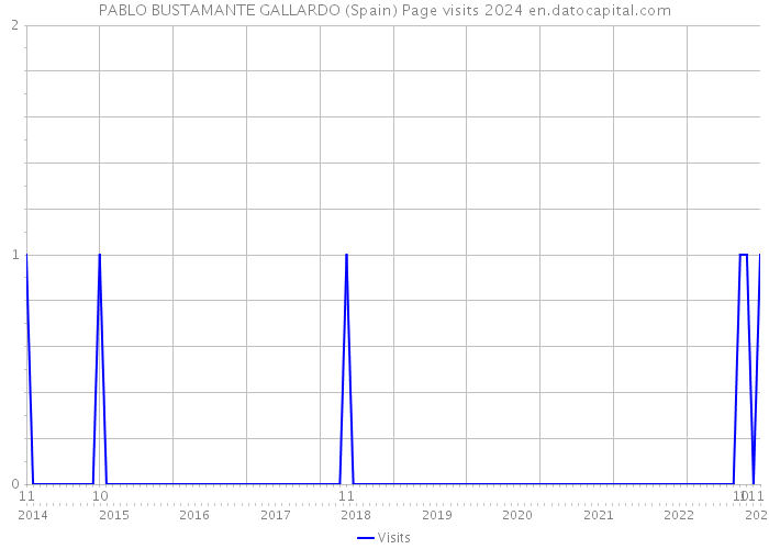 PABLO BUSTAMANTE GALLARDO (Spain) Page visits 2024 