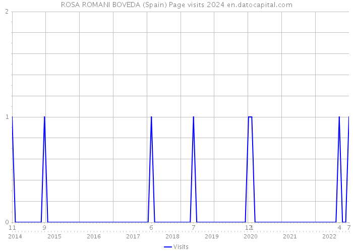 ROSA ROMANI BOVEDA (Spain) Page visits 2024 