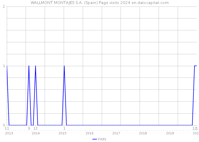 WALLMONT MONTAJES S.A. (Spain) Page visits 2024 