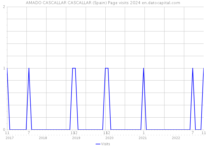 AMADO CASCALLAR CASCALLAR (Spain) Page visits 2024 
