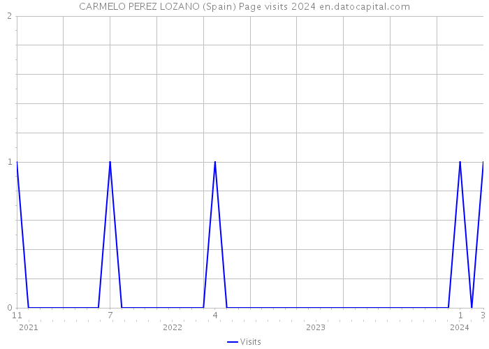 CARMELO PEREZ LOZANO (Spain) Page visits 2024 