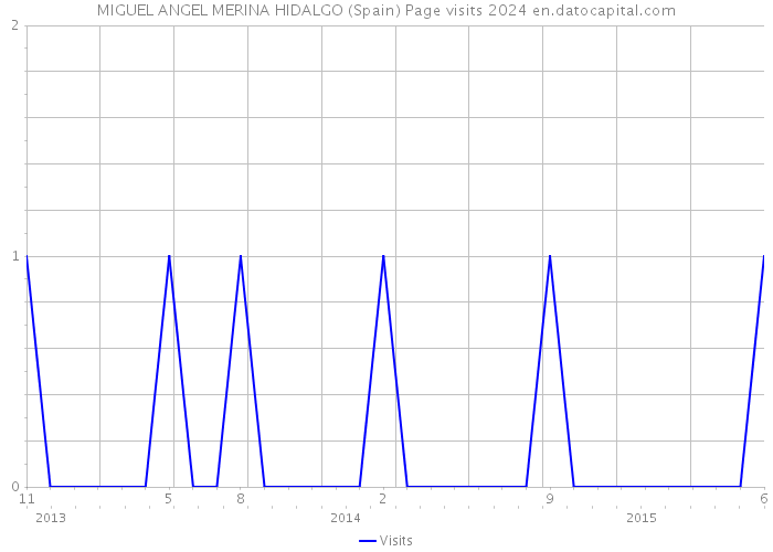 MIGUEL ANGEL MERINA HIDALGO (Spain) Page visits 2024 