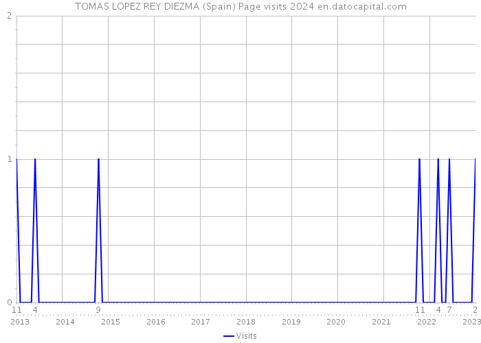 TOMAS LOPEZ REY DIEZMA (Spain) Page visits 2024 