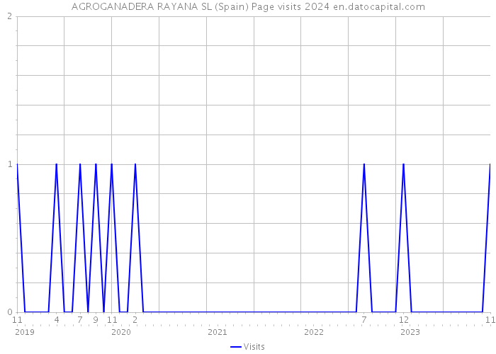 AGROGANADERA RAYANA SL (Spain) Page visits 2024 