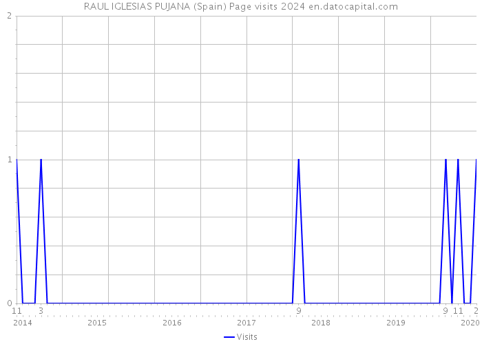RAUL IGLESIAS PUJANA (Spain) Page visits 2024 