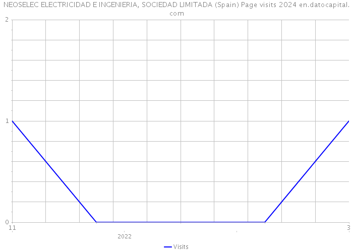 NEOSELEC ELECTRICIDAD E INGENIERIA, SOCIEDAD LIMITADA (Spain) Page visits 2024 
