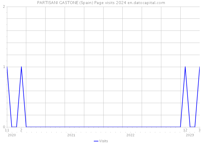 PARTISANI GASTONE (Spain) Page visits 2024 