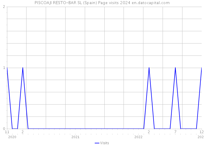 PISCOAJI RESTO-BAR SL (Spain) Page visits 2024 