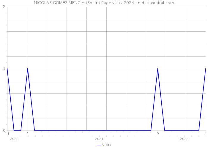 NICOLAS GOMEZ MENCIA (Spain) Page visits 2024 