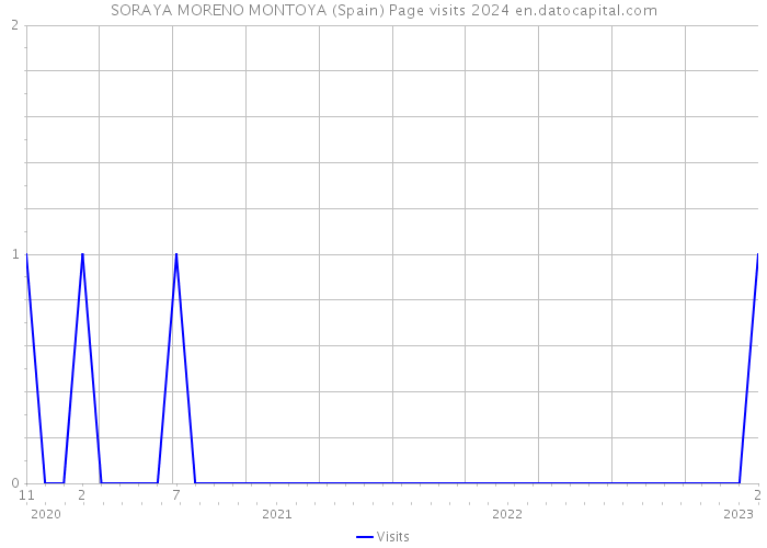 SORAYA MORENO MONTOYA (Spain) Page visits 2024 