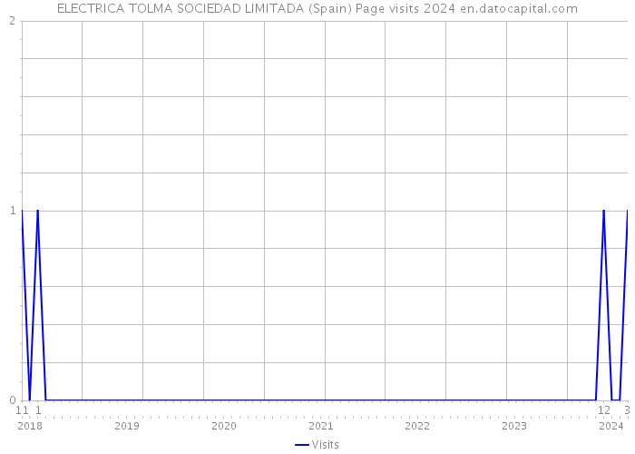 ELECTRICA TOLMA SOCIEDAD LIMITADA (Spain) Page visits 2024 