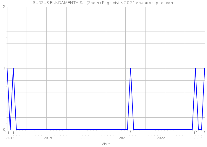 RURSUS FUNDAMENTA S.L (Spain) Page visits 2024 