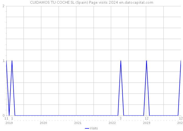 CUIDAMOS TU COCHE SL (Spain) Page visits 2024 
