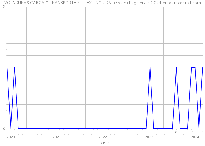 VOLADURAS CARGA Y TRANSPORTE S.L. (EXTINGUIDA) (Spain) Page visits 2024 