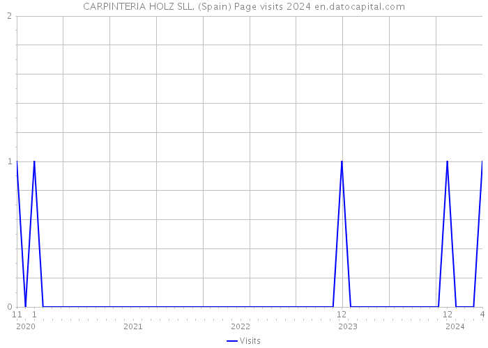 CARPINTERIA HOLZ SLL. (Spain) Page visits 2024 