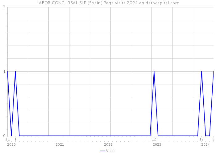 LABOR CONCURSAL SLP (Spain) Page visits 2024 