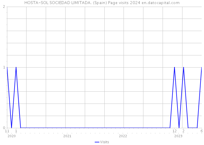 HOSTA-SOL SOCIEDAD LIMITADA. (Spain) Page visits 2024 