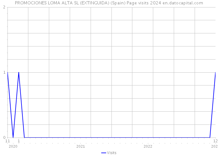 PROMOCIONES LOMA ALTA SL (EXTINGUIDA) (Spain) Page visits 2024 