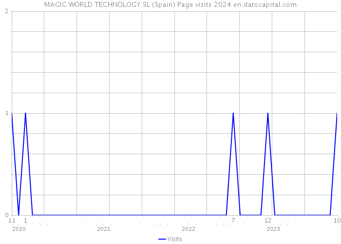 MAGIC WORLD TECHNOLOGY SL (Spain) Page visits 2024 