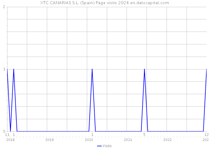 XTC CANARIAS S.L. (Spain) Page visits 2024 
