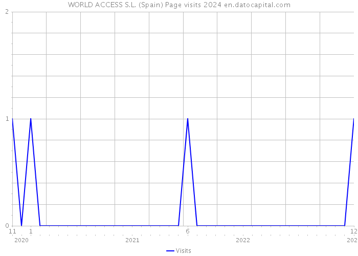 WORLD ACCESS S.L. (Spain) Page visits 2024 