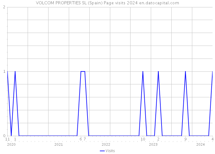 VOLCOM PROPERTIES SL (Spain) Page visits 2024 