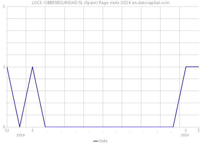 LOCK CIBERSEGURIDAD SL (Spain) Page visits 2024 