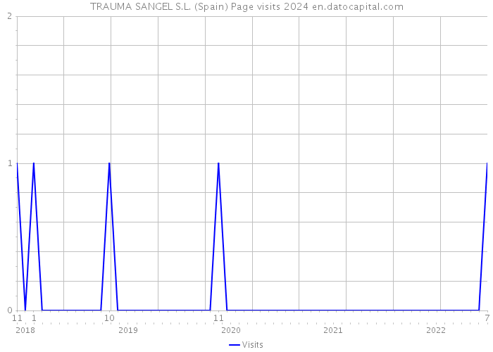 TRAUMA SANGEL S.L. (Spain) Page visits 2024 