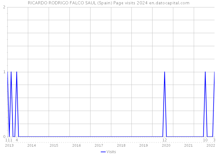 RICARDO RODRIGO FALCO SAUL (Spain) Page visits 2024 