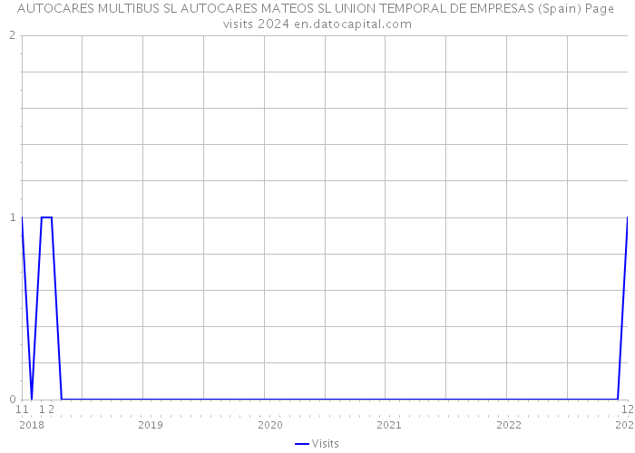 AUTOCARES MULTIBUS SL AUTOCARES MATEOS SL UNION TEMPORAL DE EMPRESAS (Spain) Page visits 2024 