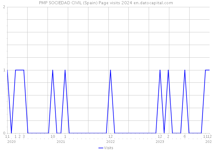 PMP SOCIEDAD CIVIL (Spain) Page visits 2024 